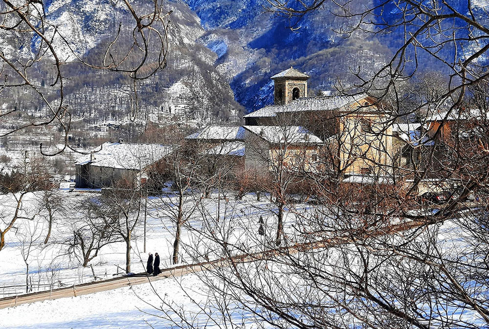 1874-02-16 Novalesa. Abbazia e monaci - Alexia Panizza